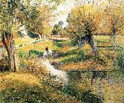 Camille Pissarro Creek oil painting reproduction